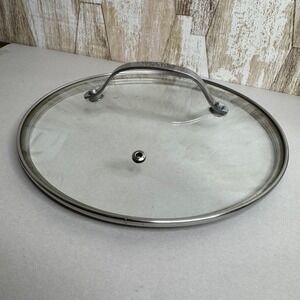 Red Copper 9 Inch Tempered Glass LID ONLY with Stainless Steel Handle and Vent
